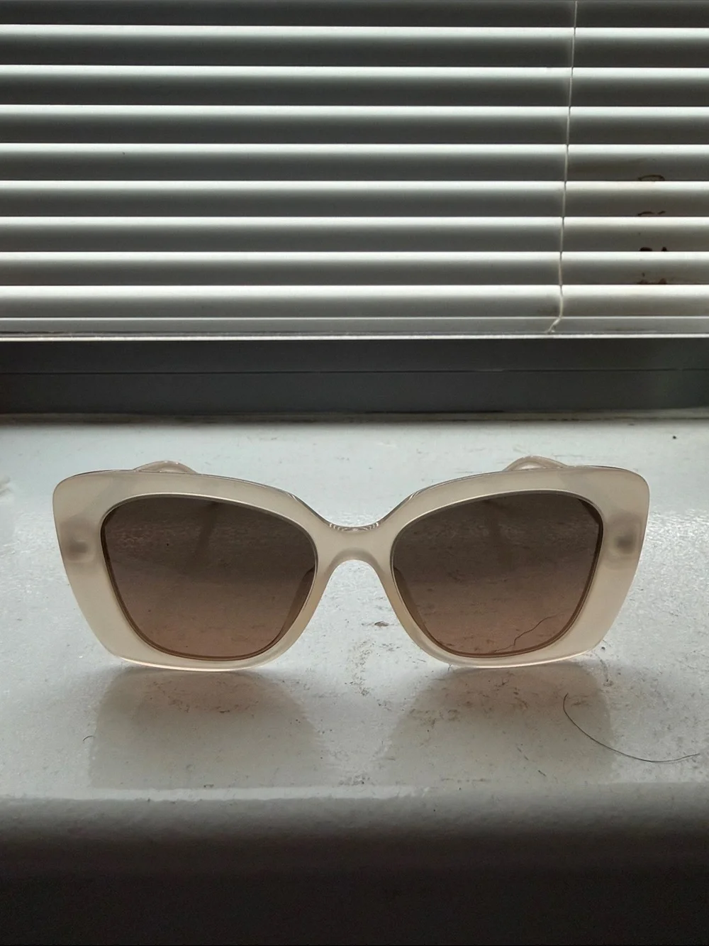 Women’s Chanel Oversized Cream Sunglasses
